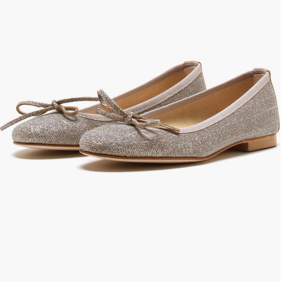 Michele Lopriore Milano Shoes - Michele Lopriore Milano Mia Ballet Flat in Galaxy Beige Size 39